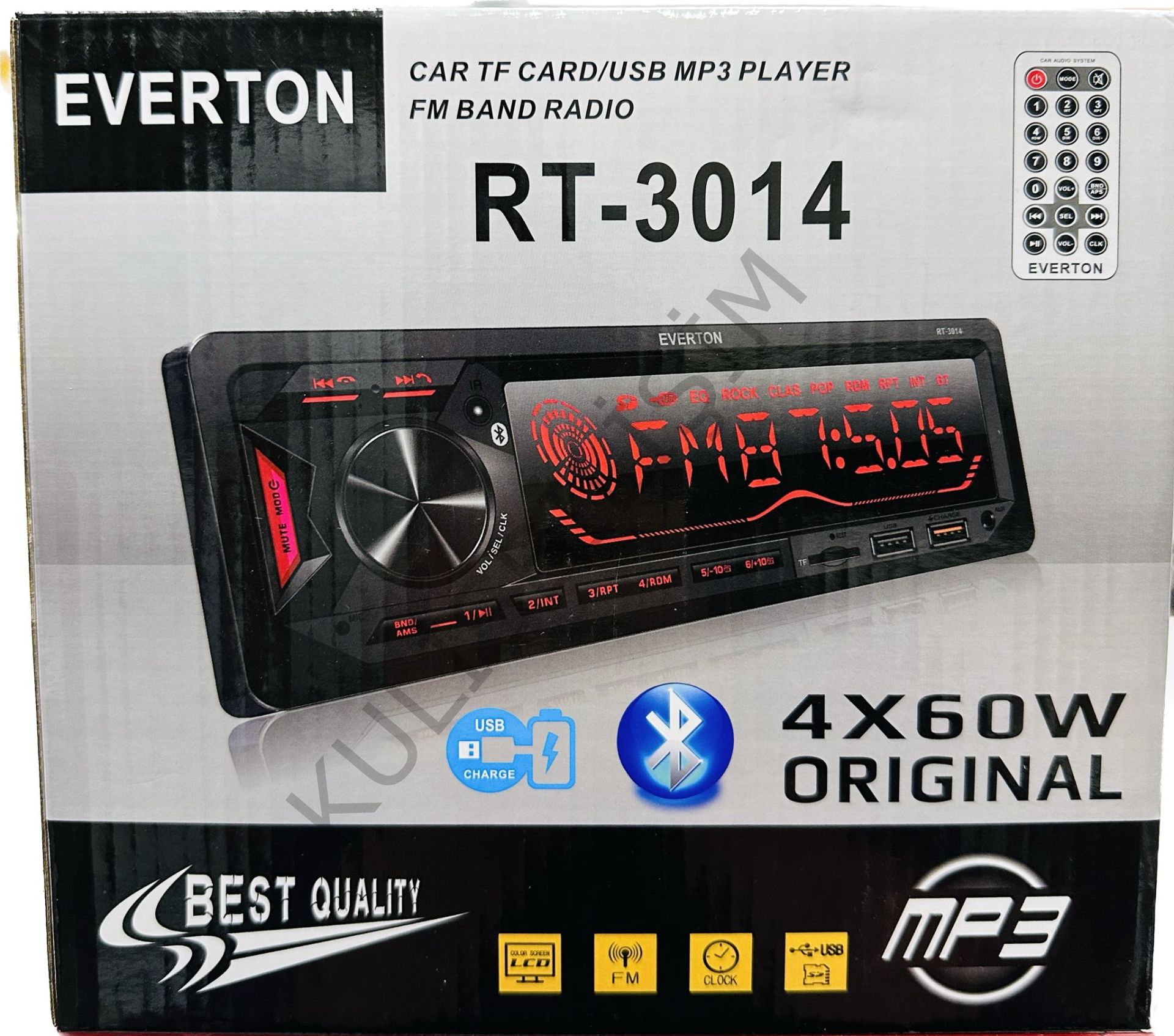 EVERTON RT-3014 OTO TEYP  4X55W  BT/USB/SD/FM/AUX
