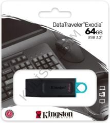 KINGSTON 64GB DataTraveler Exodia Onyx 3.2 USB Bellek