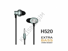 linktech Gamer H520 Premium Ekstra Bas Kulak içi Kablolu Kulaklık