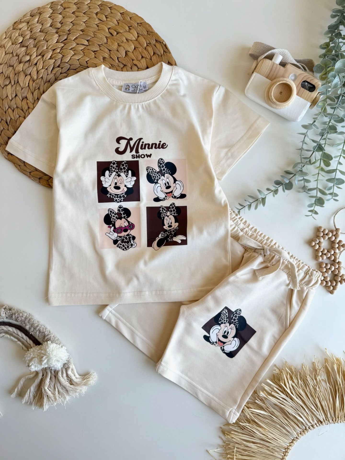 Minnie Baskılı takım