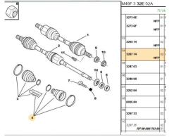 Aks Körük İÇ ZX/BX