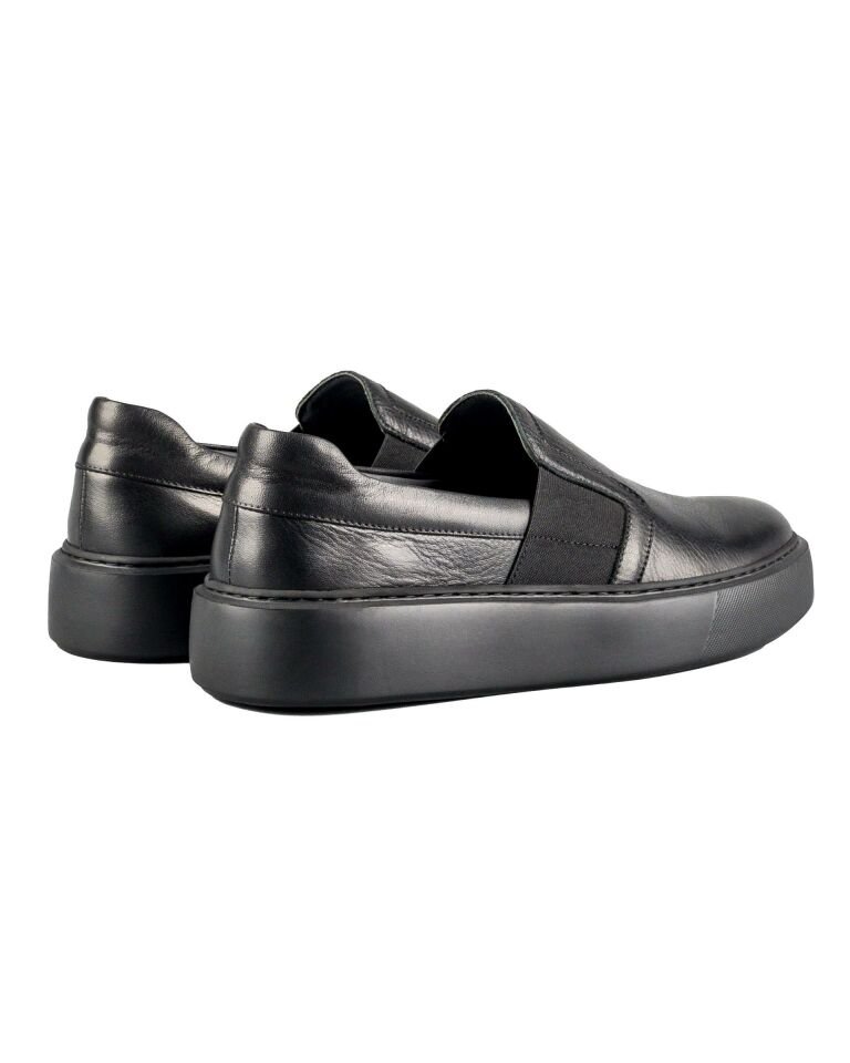 İntegra Siyah Hakiki Deri Erkek Spor (Sneaker) Ayakkabı