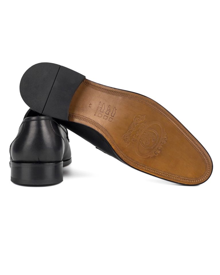 Rubato Siyah Hakiki Deri Klasik Erkek Ayakkabı