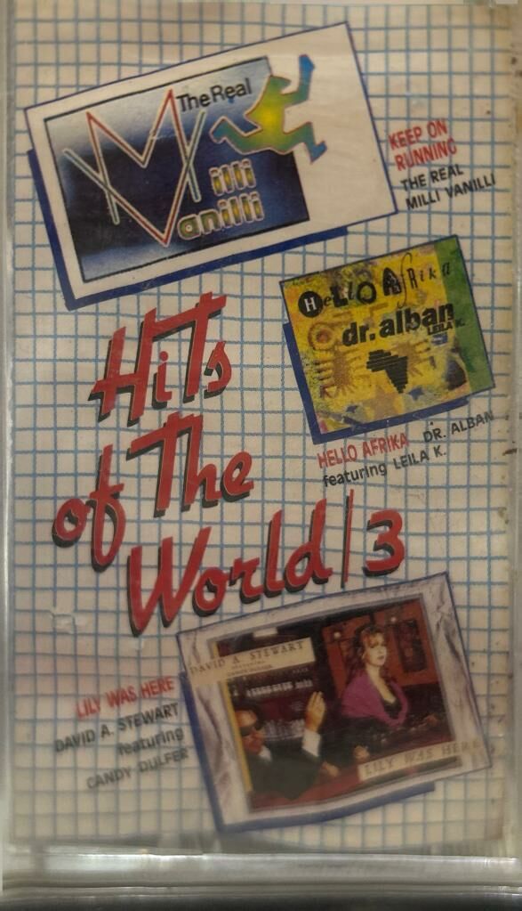 KASET Hits Of The World 3 Dr. Alban Hello Afrika Vaya Con Dios Nah Neh Nah - 1991 BASKI KASET