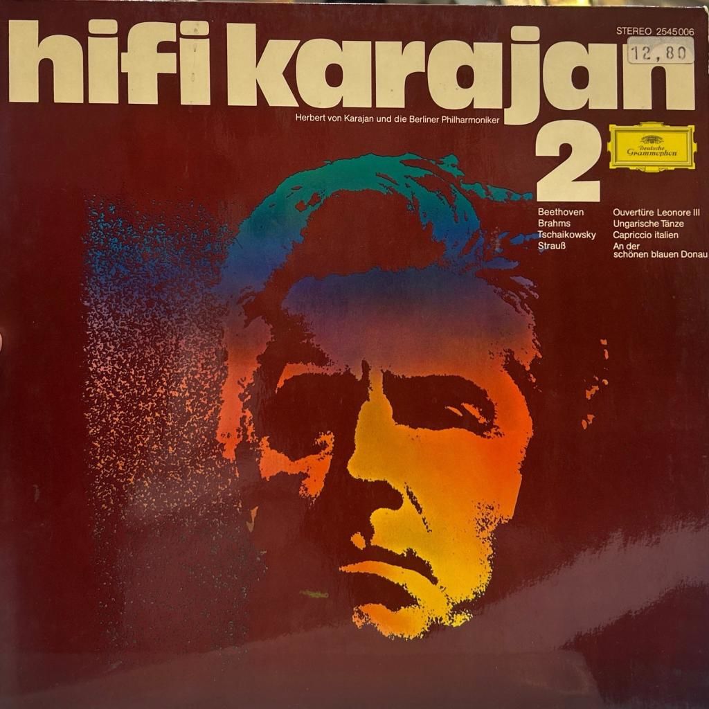 Hifi Karajan 2 - Beethoven , Brahms , Tschaikowsky , Johann Strauß 1972 BASKI LP