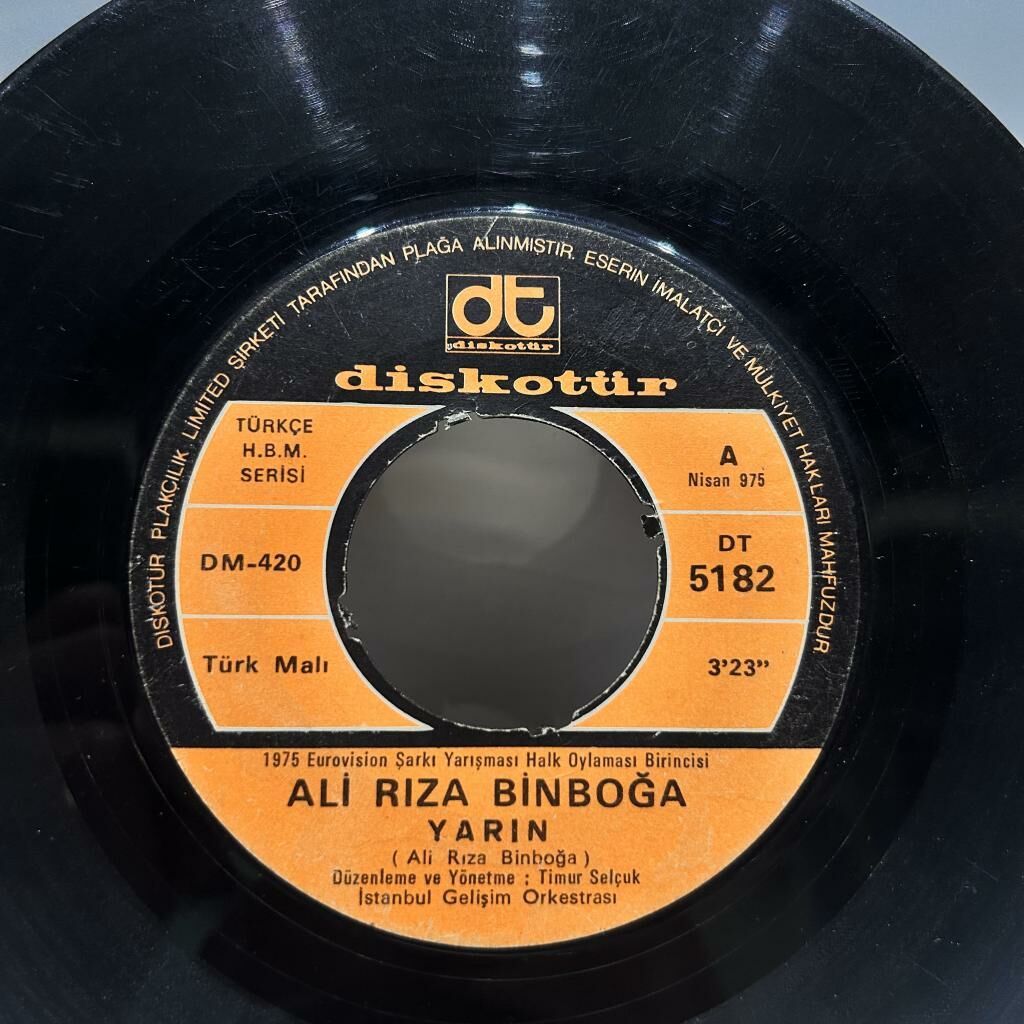 Ali Rıza Binboğa – Yarın / Sen De Katıl Bize 1975 BASKI 45LİK