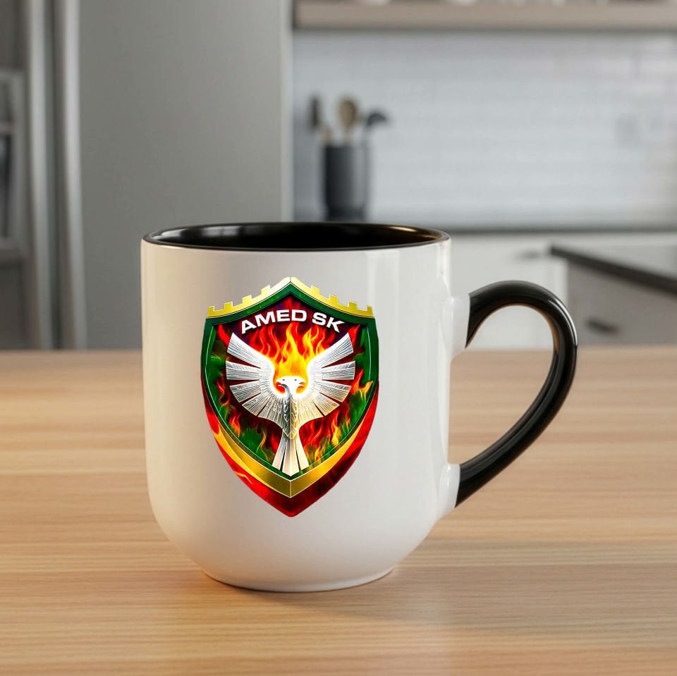 Amedspor Tasarımlı Siyah Elite Kupa Bardak - Amed Spor Elite Kupası