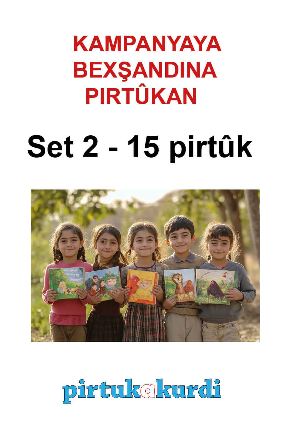 Kürtçe Çocuk Kitap Bağış Kampanyası Seti 2 (15 KİTAP)
