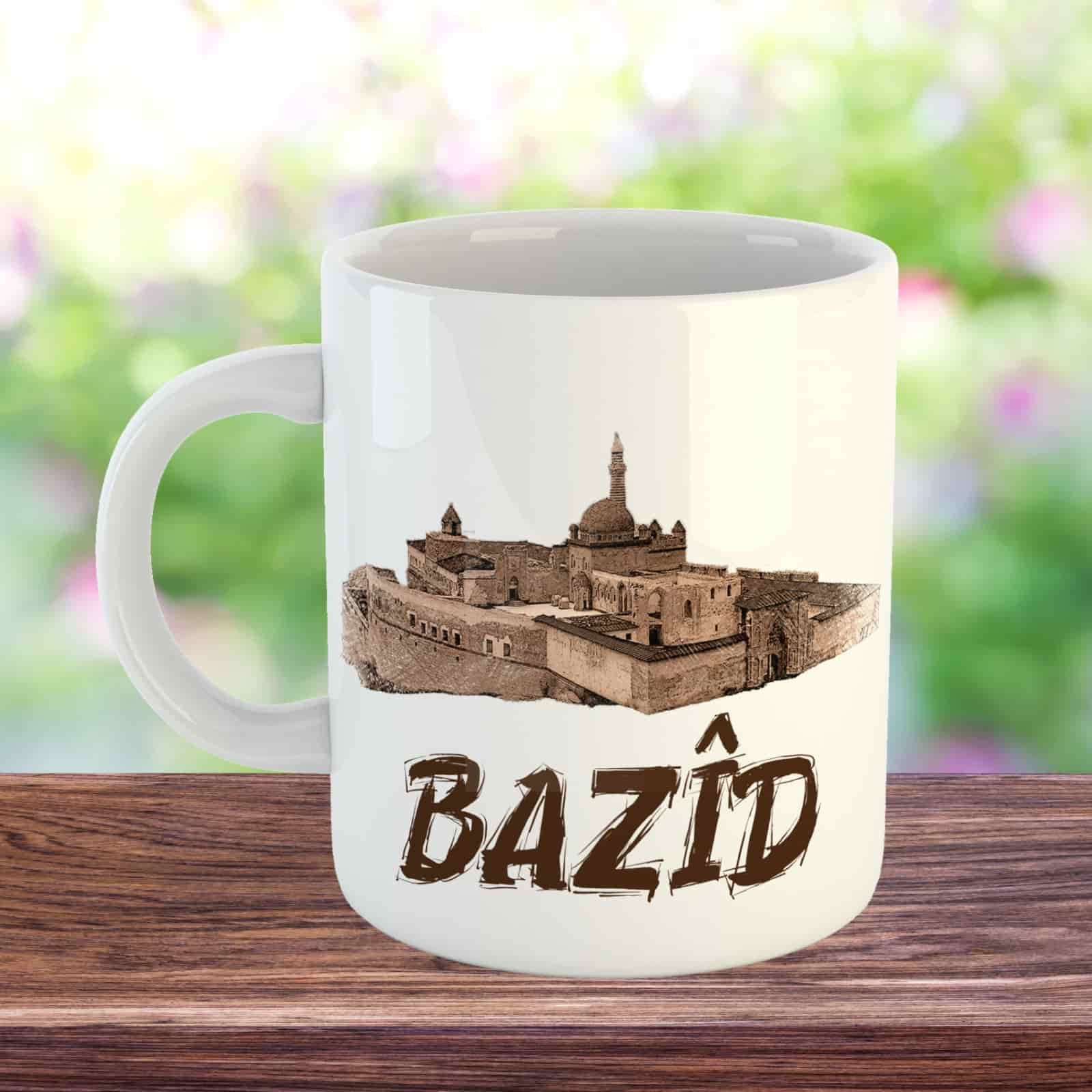 Bazîd Designed Porcelain Mug - Doğubeyazıt Cup