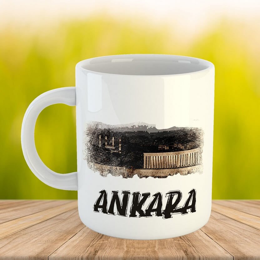 Ankara Designed Porcelain Mug - Ankara Cup