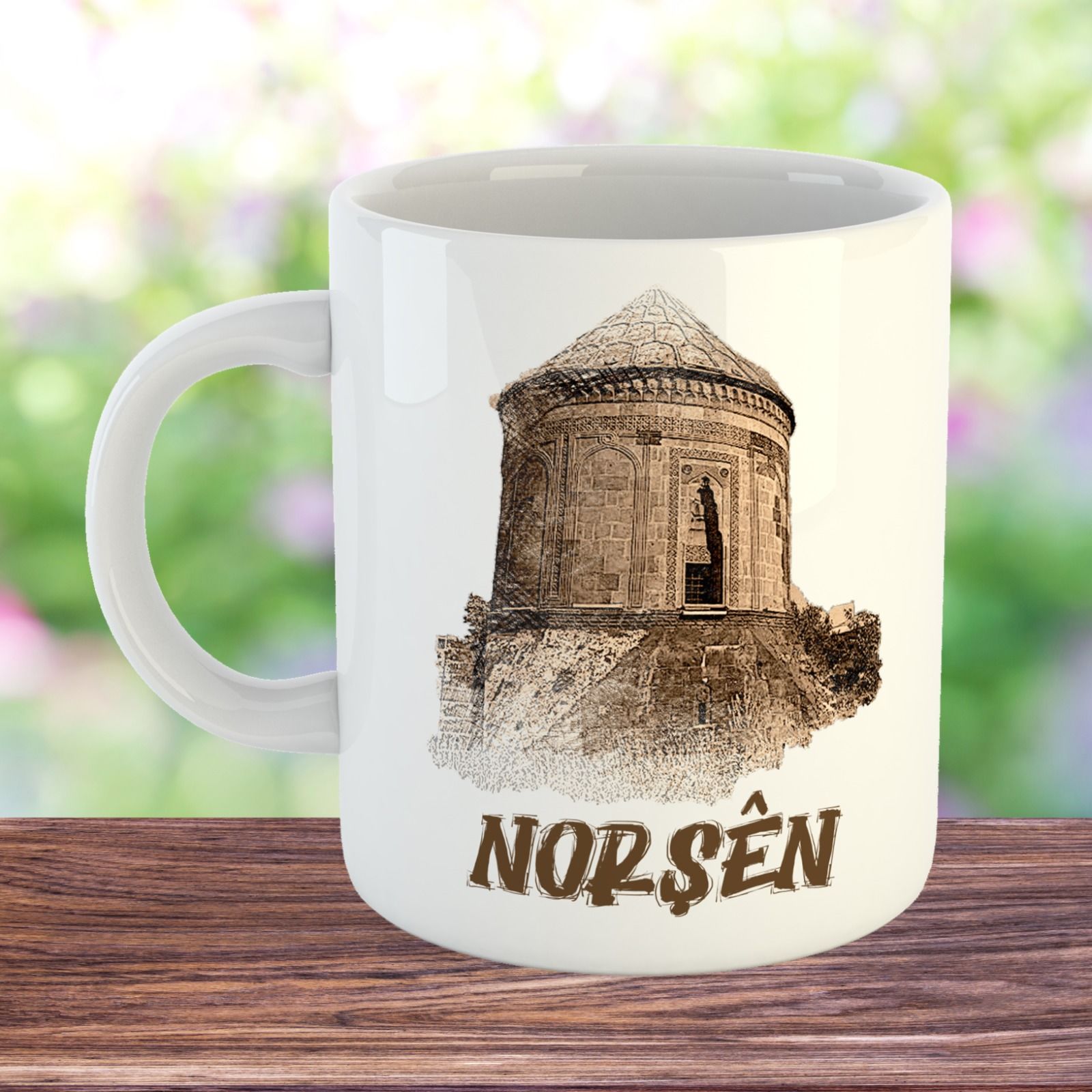 Norşên Porselen Kupa Bardak - Norşên Kupası