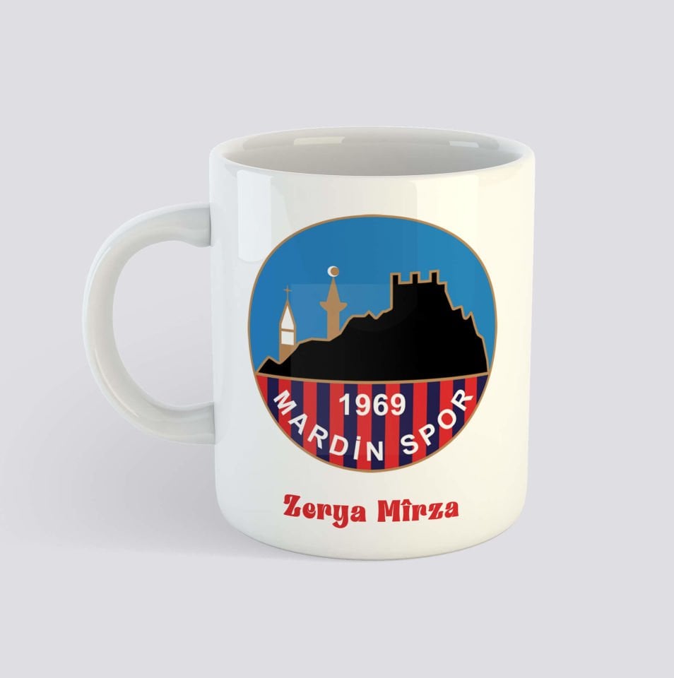 İsme Özel Şampiyon Mardin Spor 1969 Porselen Kupa Bardak - MardinSpor 1969 Kupası