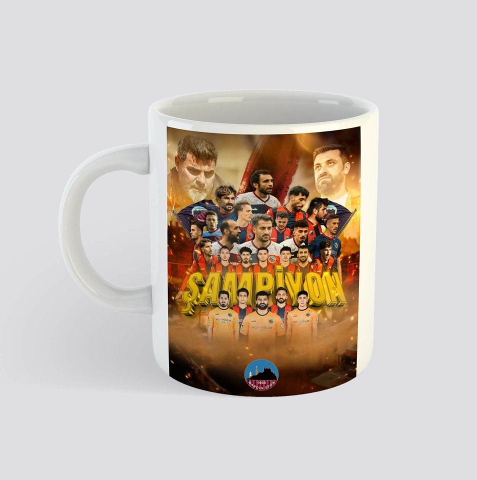 Mardin Spor 1969 Şampiyonluk Porselen Kupa Bardak - MardinSpor 1969 Şampiyon Kupası