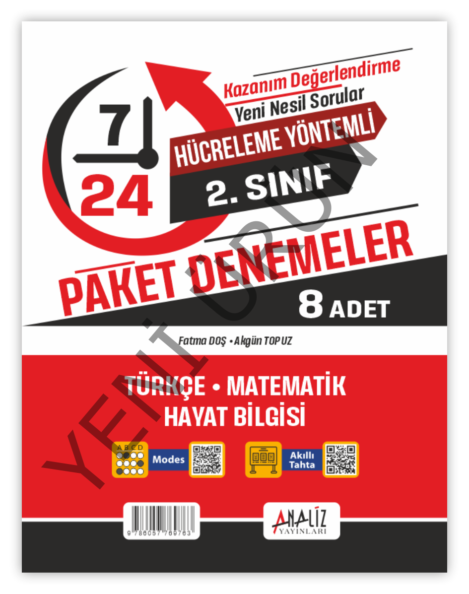 2.SINIF 7/24 HAFTALIK GENEL DEĞERLENDİRME SINAVI 8'Lİ