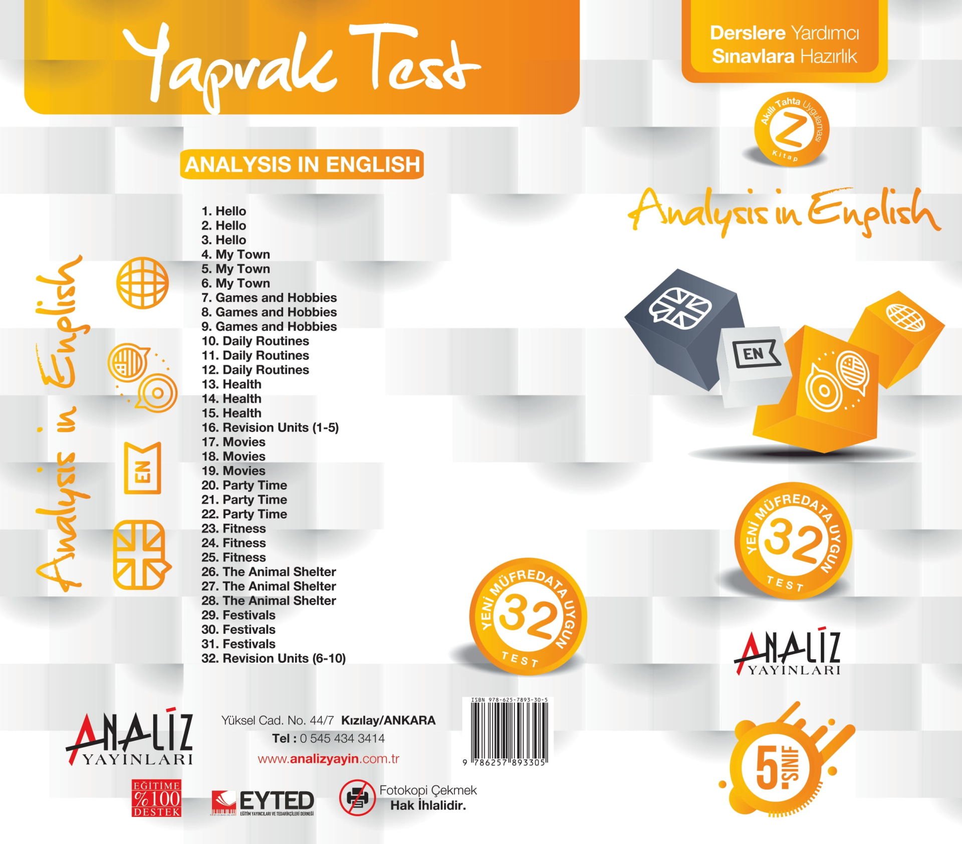 5.SINIF İNGİLİZCE YAPRAK TEST