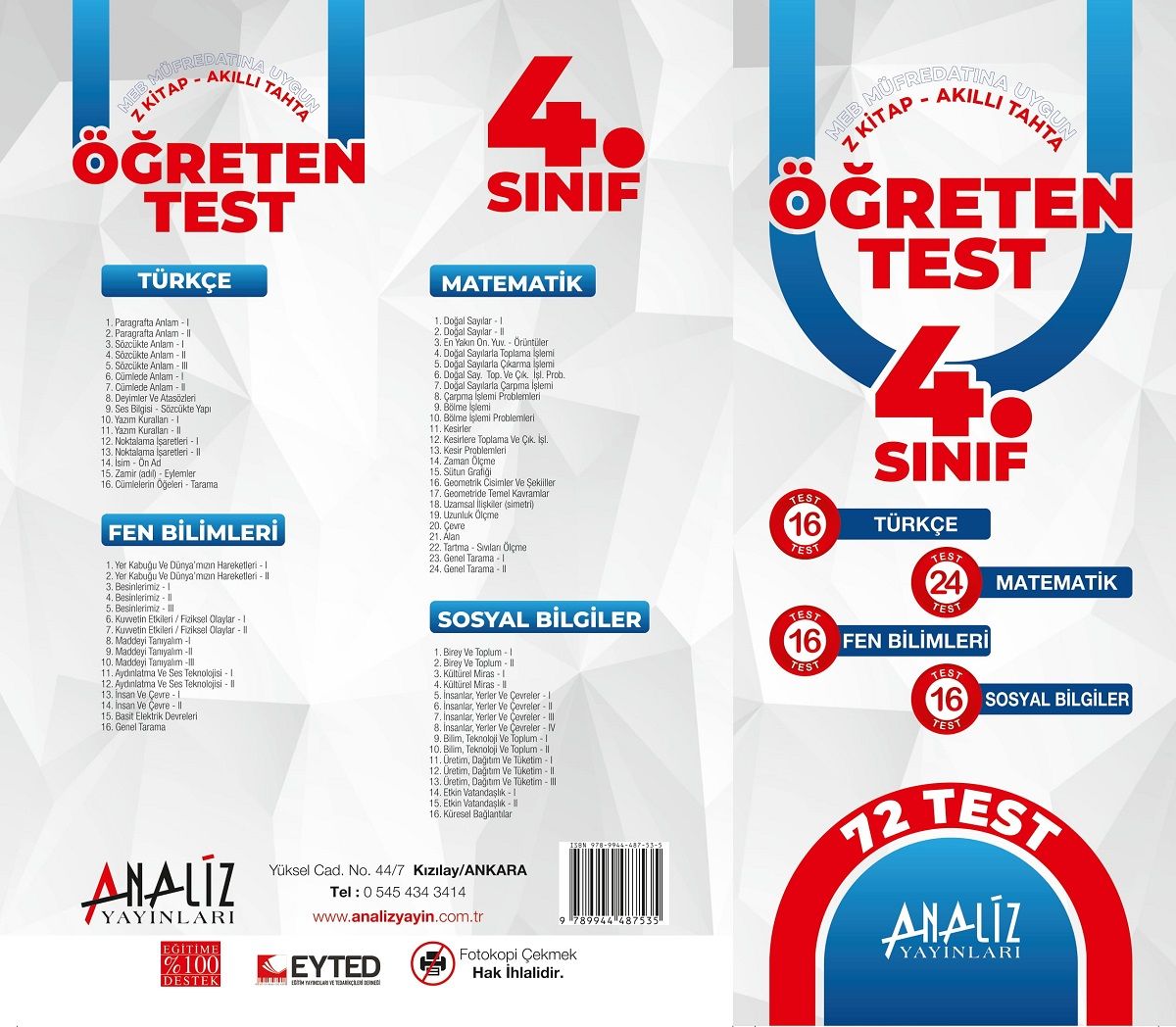 4.SINIF ÖĞRETEN TEST