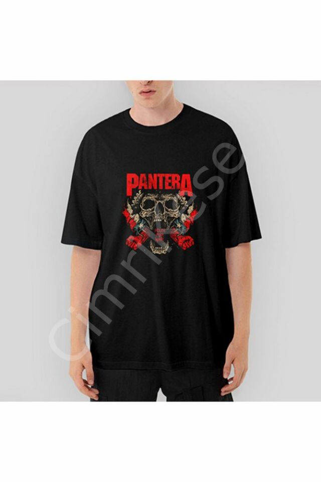 Pantera Mouth for War Oversize Siyah Tişört XL