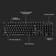 Logitech G413 SE Kablolu Türkçe Q Mekanik Oyuncu Klavyesi 920-010556