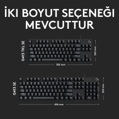 Logitech G413 SE TKL Kablolu Türkçe Q Mekanik Oyuncu Klavyesi 920-010564