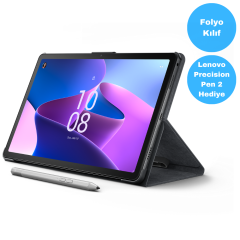 Lenovo Tab M10 Plus (3rd Gen) TB128FU 10.6'' 4GB + 128GB 2K 10.6'' Wi-Fi Tablet ZAAS0034TR Kılıf ve Lenovo Precision Pen 2 Hediyeli