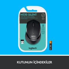 Logitech M330 Sessiz Kablosuz Optik Mouse - Siyah