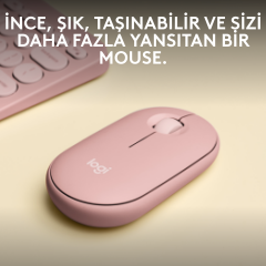 Logitech M350s Pebble 2 Kablosuz Mouse - Pembe 910-007014