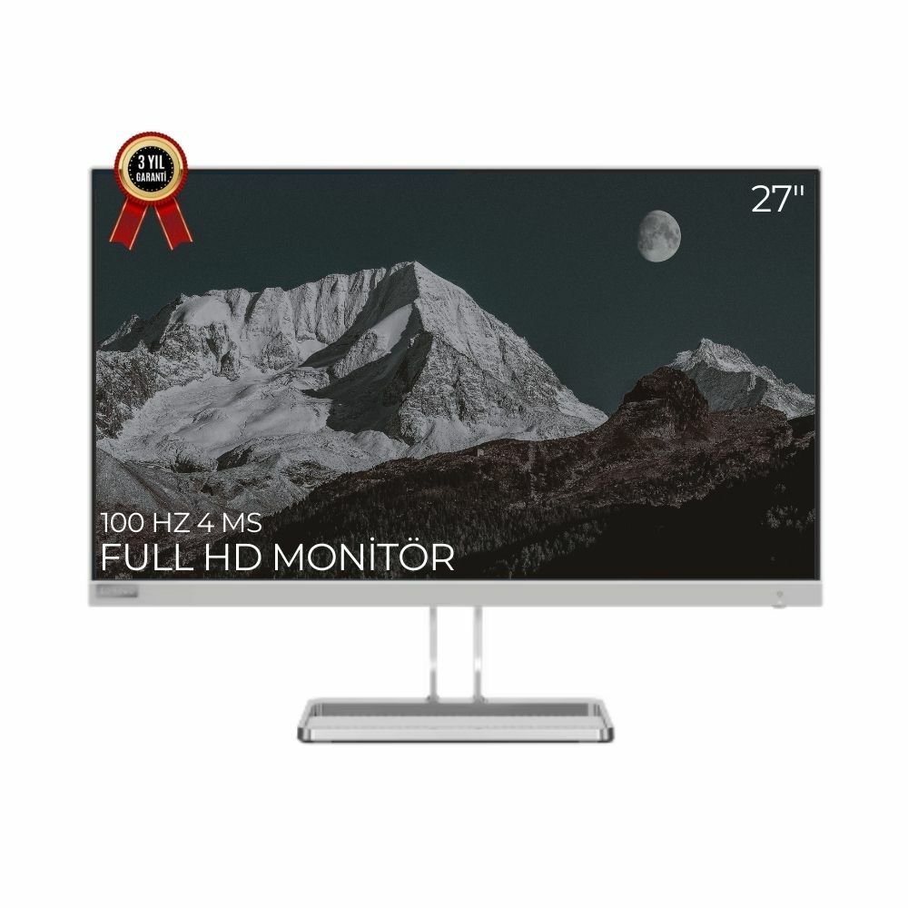 Lenovo L27i-40 27'' FHD IPS 100Hz 4ms (HDMI+VGA) Monitör 67ABKAC4TK