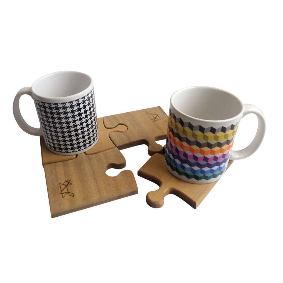 Puzzle Mat + Pantone Cup Set