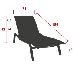 ALIZE CACTUS SUNLOUNGER