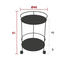 GUINGUETTE CAPUCINE  PEDESTAL TABLE