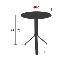 RESTO CACTUS TABLE 60 CM