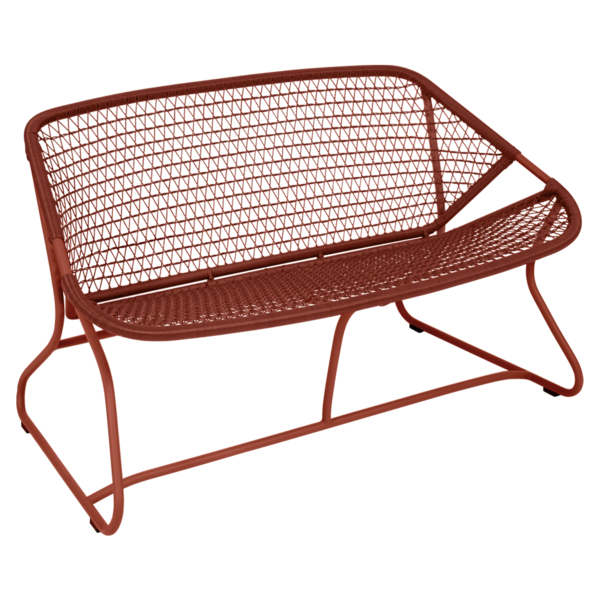 SIXTIES RED OCHRE BENCH