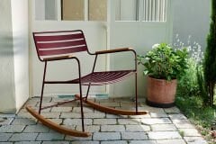 SUPRISING BLACK CHERRY ROCKING CHAIR