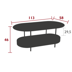 SALSA CAPUCINE LOW TABLE