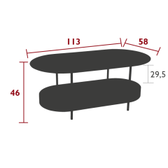 SALSA LIQURICE LOW TABLE