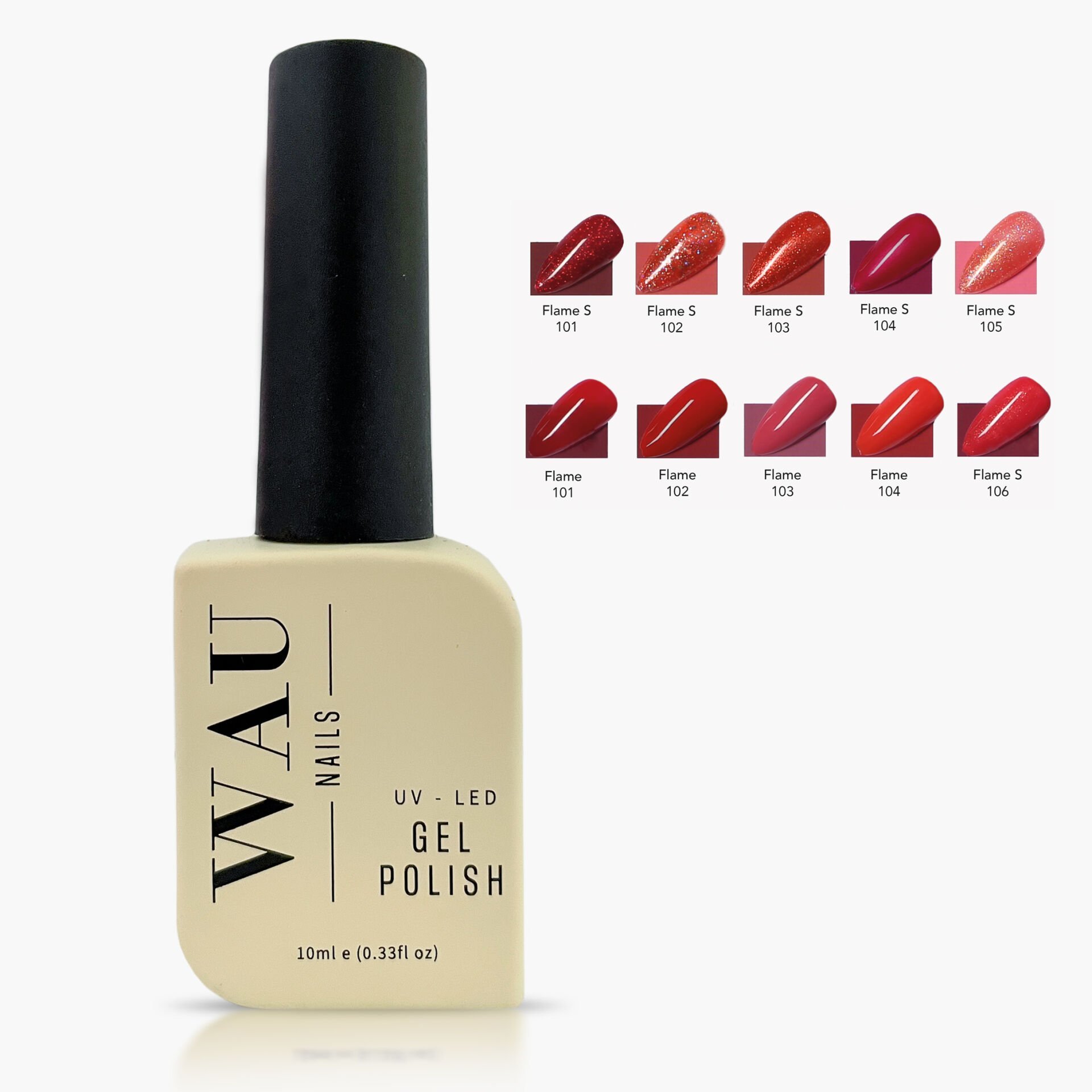 Wau Nails UV Kalıcı Oje 10 ml - Flame Serisi