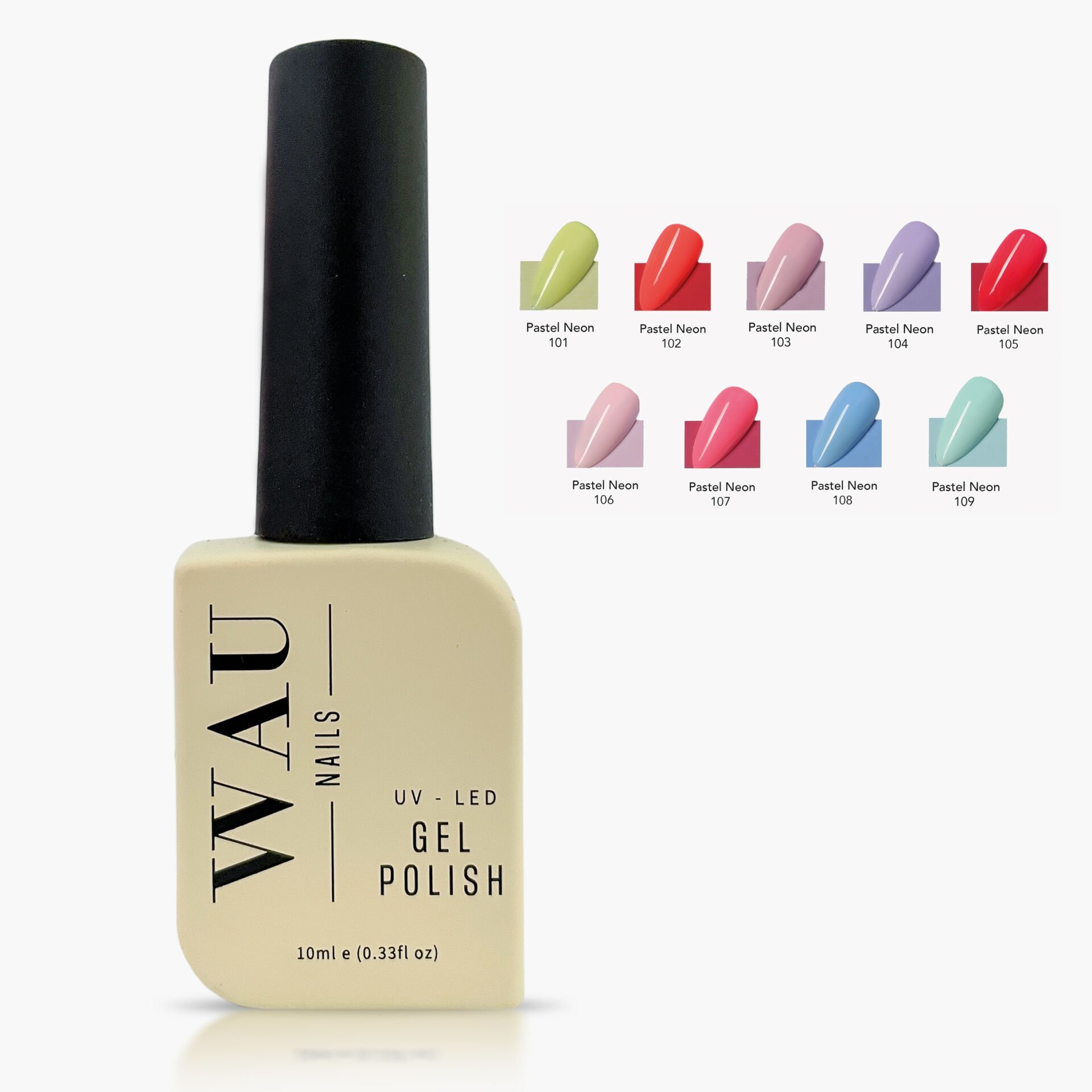 Wau Nails UV Kalıcı Oje 10 ml - Pastel Neon Serisi