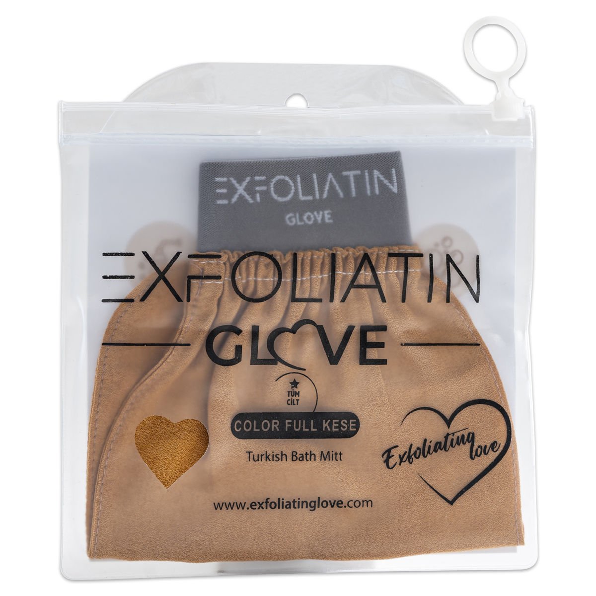 EXFOLIATINGLOVE Colorfull Brown