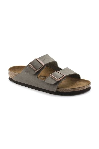 Birkenstock Arizona Bs Gri Çift Toka Unisex Terlik 151213