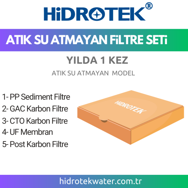 Hidrotek Atık Su Atmayan Su Arıtma Cihazı İçin 1 Yıllık Değişimi