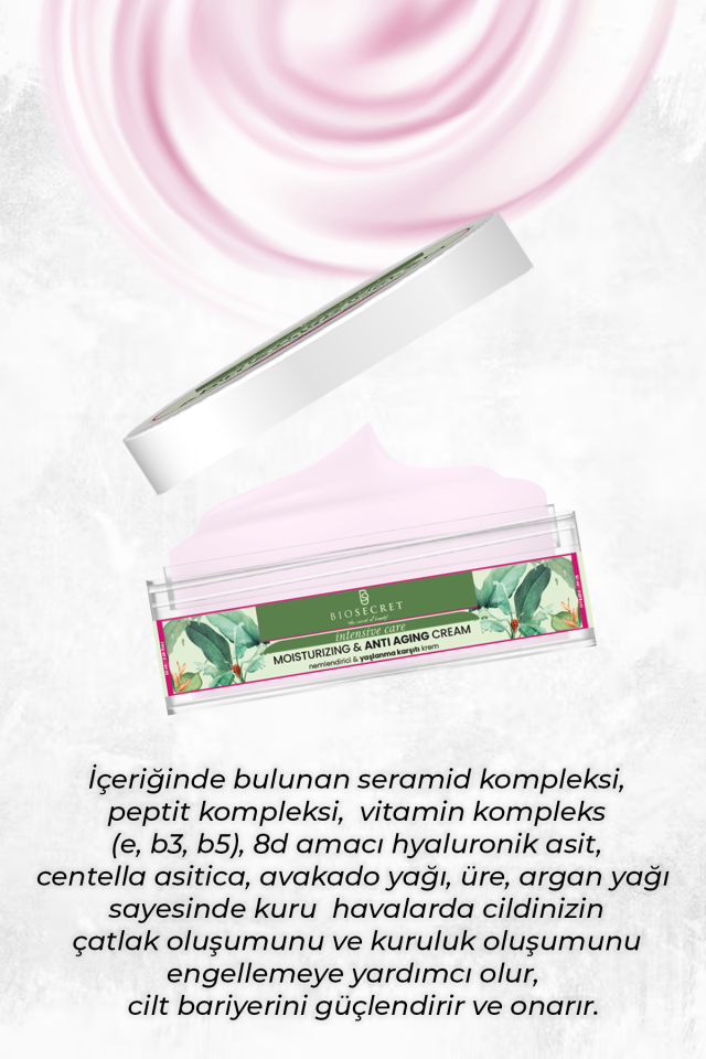 Bio65 Yaşlanma Karşıtı Krem Yoğun Nemlendirme 50ml Anti Aging Cream