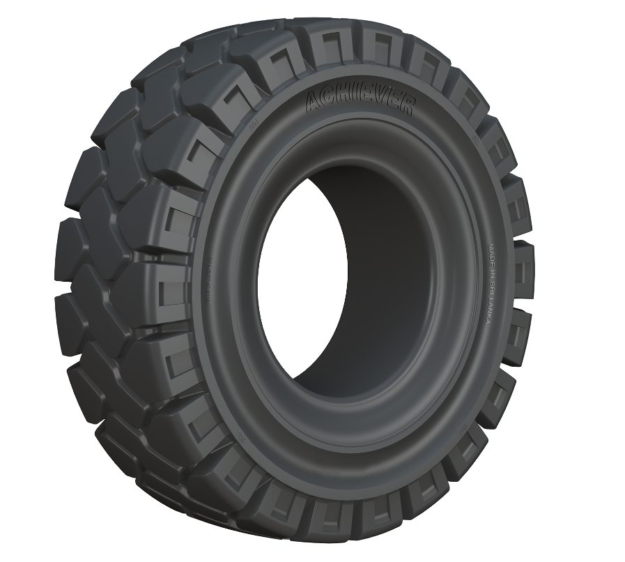 23X10-12 (250/60-12) ATIRE Achiever Siyah Dolgu Forklift Lastiği Sekmansız