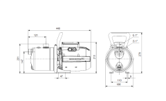 Grundfos JP 5-48 1,39kW Paslanmaz Çelik Gövdeli Kendinden Emişli Jet Hidrofor