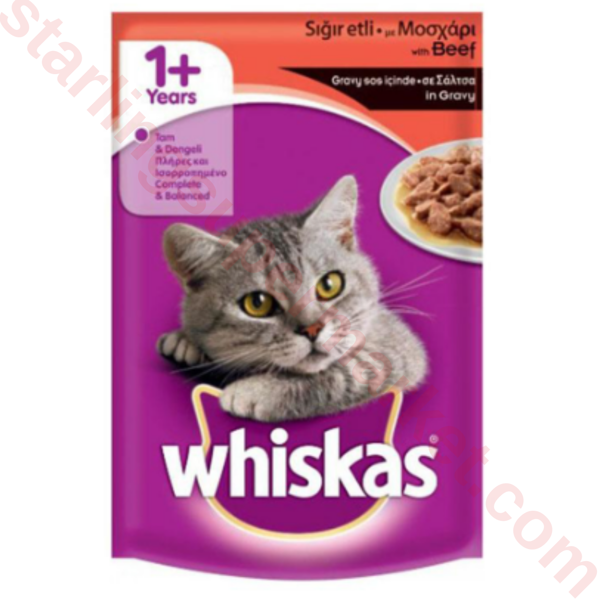 WHISKAS KEDI MAMASI ISLAK BEEF POSET 100 G