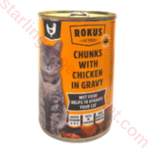 ROKUS KEDI MAMASI CHICKEN GRAVY FOR ADULT 415 G