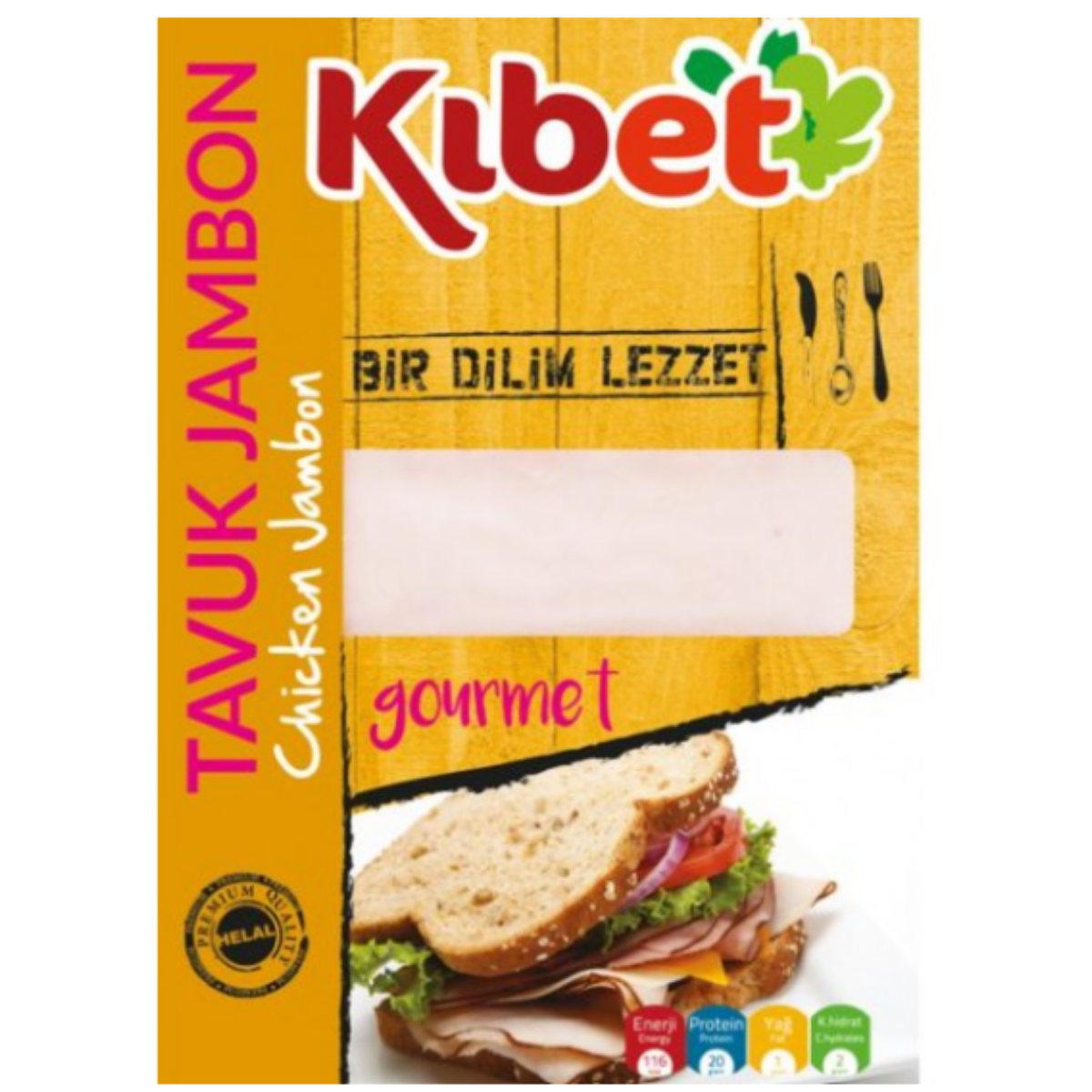 KIBET JAMBON TAVUK DILIMLI 50 G