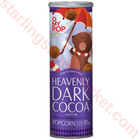 O MY POP POPCORN DARK COCAO 70 G