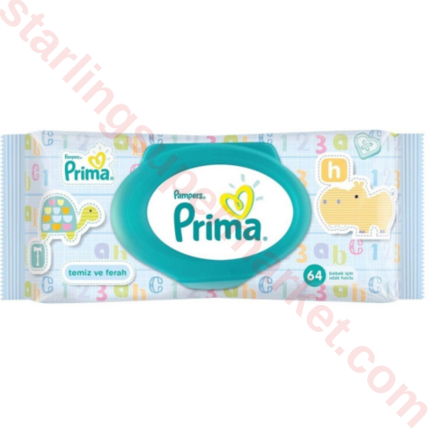 PRIMA PAMPERS ISLAK HAVLU FRESH 52 LI