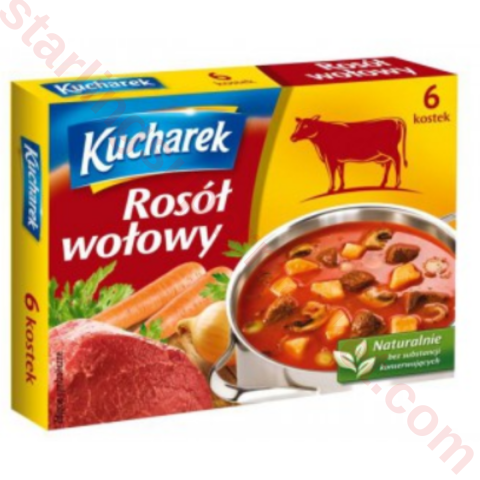 KUCHAREK BOUILLON CUBES BEEF BROTH 60 G