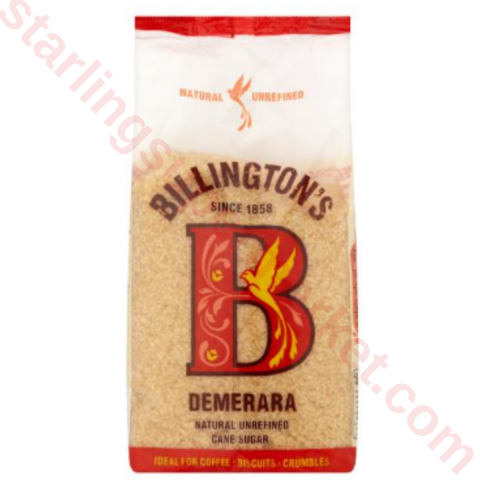 BILLINGSTON DEMERERA SUGAR 500 G